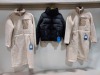 3 X BRAND NEW MIXED COLUMBIA COAT LOT CONTAINING 1X COLUMBIA SHERPA HYBRID PUFFER COAT SIZE LARGE (WOMENS) - 2 X COLUMBIA ARCHER RIDGE FLEECED LONG JACKET SIZES SMALL AND MEDIUM (WOMENS) - ALL WITH TAGS