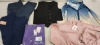 25 X BRAND NEW MIXED CLOTHING LOT CONTAINING -MISSGUIDED HALF ZIP CORDROY JUMPER - I SAW IT FIRST SWEATER DRESS - MISSGUIDED TROUSERS- MISSGUIDED BODYSUIT - H&M PANTS - OH POLLY DRESS - PRETTY LITTLE THING BODYSUIT- ETC ALL IN VARIOUS SIZES -