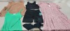 25 X BRAND NEW MIXED CLOTHING LOT CONTAINING - PUBLIC DESIRE HEELED SHOES- ADIDAS T-SHIRT - PRETTY LITTLE THING DRESS - COLUMBIA SHORTS - TOPSHOP DRESS - NEW LOOK DRESS - SPORTS BRA ETC IN VARIOUS SIZES