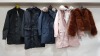 5 X BRAND NEW MIXED LOT CONTAINING 1X FRENCH CONNECTION BLACK PARKA SIZE LARGE - 1X ONLY FAUX FUR HOODED PARKA SIZE XL - CAPSULE FAUX FUR HOODED PARKA SIZE UK24 ETC