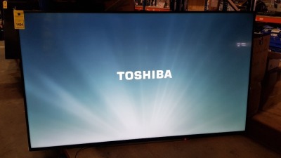 1 X TOSHIBA 65 INCH TV - MODEL - 65U6863DB - WITH REMOTE