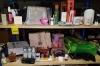 75+ BRAND NEW MIXED COSMETIC, BEAUTY & GIFT LOT ON 5 SHELVES IE. GHD HAIR STYLERS, UGG SHEEPSKIN & SUEDE CARE KIT, MARK HILL JUMBO / DROP CURLERS, TRIDUCNA NECK & SHOULDER MASSAGER, HANDBAGS, PURSES, BEURER BEAUTY STYLER PRO HOT AIR BRUSH, WAIST RELAX MAT - 3