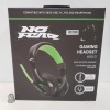 32 X BRAND NEW NO FEAR CUSHIONED BASS BOOSTED GAMING HEADPHONES WITH MIC - (360 SOUND ABSORPTION) 1.4 METER CABLE LENGTH - IN 2 BOXES