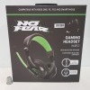 32 X BRAND NEW NO FEAR CUSHIONED BASS BOOSTED GAMING HEADPHONES WITH MIC - (360 SOUND ABSORPTION) 1.4 METER CABLE LENGTH - IN 2 BOXES