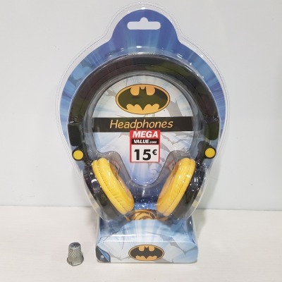 26 X BRAND NEW BATMAN CUSHIONED HEADPHONES