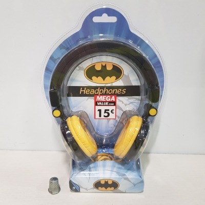 26 X BRAND NEW BATMAN CUSHIONED HEADPHONES