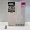 21X BRAND NEW NO FEAR WIRELESS BLUETOOTH CUSHIONED HEADPHONES IN WHITE - PICK LOOSE