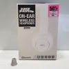 21X BRAND NEW NO FEAR WIRELESS BLUETOOTH CUSHIONED HEADPHONES IN WHITE - PICK LOOSE