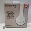 16 X BRAND NEW NO FEAR WIRELESS BLUETOOTH CUSHIONED HEADPHONES IN WHITE - IN 1 BOX