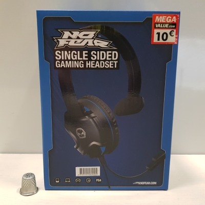 45 X BRAND NEW NO FEAR SINGLE SIDED GAMING HEADSET WITH MIC - IN 1 BOX