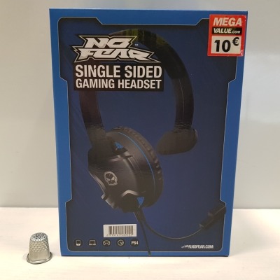 45 X BRAND NEW NO FEAR SINGLE SIDED GAMING HEADSET WITH MIC - IN 1 BOX