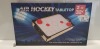 24 X BRAND NEW BOXED AIR HOCKEY TABLE TOP INCLUDES 2X PUCKS AND 2X PADDLES - 48CM X 28CM X 6.8CM - IN 4 BOXES