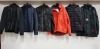 6 PIECE MIXED JACKET LOT TO INCLUDE NIKE LOOSE FIT BLACK JACKET SIZE SMALL / MANTARAY ORANGE JACKET SIZE MEDIUM / AQUATITE BLACK PUFFER SIZE MEDIUM / NEXT FLEECE LINED BLACK JACKET SIZE MEDIUM AND BRIT ISLAND NAVY PUFFER SIZE MEDIUM ETC.