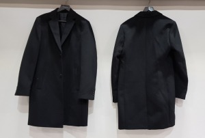 21 X BRAND NEW TOPMAN 3/4 LENGTH BLACK BUTTONED COATS - ALL IN SIZE S