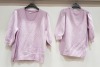 28 X BRAND NEW PAPAYA KNITTED CREW NECK SWEATERS - ALL IN PINK - IN SIZES TO INCLUDE XS / M / XL