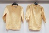 20 X BRAND NEW PAPAYA KNITTED CREW NECK SWEATERS - ALL IN YELLOW - IN VARIOUS SIZES