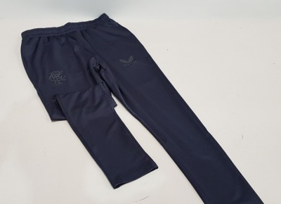 20 X BRAND NEW CASTORE RANGERS FC DARK GREY TRAINING JOGGERS - IN SIZE LARGE