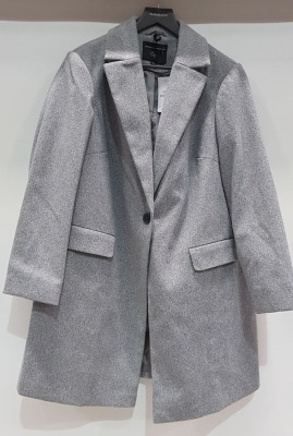 14 X BRAND NEW DOROTHY PERKINS CURVE GREY MARL 3/4 LENGTH BUTTONED COATS - ALL SIZE UK 20