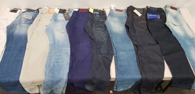 10 X BRAND NEW G-STAR JEANS IN VARIOUS STYLES AND SIZES