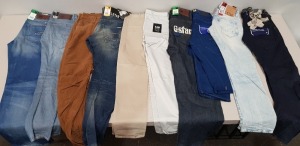 10 X BRAND NEW G-STAR JEANS IN VARIOUS STYLES AND SIZES