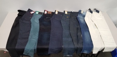 10 X BRAND NEW G-STAR JEANS IN VARIOUS STYLES AND SIZES