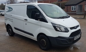 WHITE FORD TRANSIT CUSTOM 290 ECO-TE DIESEL PANEL VAN 2198CC, FIRST REGISTERED 2/9/2015 REG: RX65 XVE MILEAGE: 89,075 MILES VIN : WFOYXXTTGYFY07826 1 KEY WITH V5 MOT UNTIL 17/9/2023