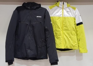 2 X BRAND NEW MIXED PREMIUM SKI / WINTER COATS LOT CONTAINING NEVICA COAT IN GREY IN ( SIZE L - AND NEVICA COAT IN LIME/WHITE IN ( SIZE S )