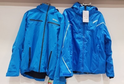 2 X BRAND NEW MIXED PREMIUM SKI / WINTER COATS LOT CONTAINING NEVICA COAT IN BABY BLUE IN ( SIZE L ) AND NEVICA COAT IN BLUE IN ( SIZE L )