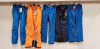 5 X BRAND NEW MIXED SKI / WINTER PANTS TO INCLUDE NEVICA, SPYDER AND ZIENER IN SIZES SMALL, XL, XXL AND XXXXL