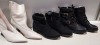 15 PIECE BRAND NEW MIXED SHOE LOT TO INCLUDE DOROTHY PERKINS MARIE BLACK HANGING ANKLE BOOTS, DOROTHY PERKINS BLACK MONACO ANKLE BOOTS AND DOROTHY PERKINS BROWN HANGING ANKLE BOOTS - ALL IN VARIOUS SIZES