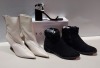 16 PIECE BRAND NEW MIXED SHOE LOT TO INCLUDE TOPSHOP MARA CREAM HEELED BOOTS, DOROTHY PERKINS BLACK MONACO ANKLE BOOTS AND TOPSHOP BLACK NORA HEELED SHOES - ALL IN VARIOUS SIZES