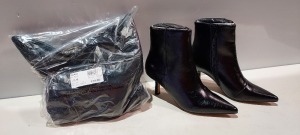 15 X BRAND NEW TOPSHOP MACI BLACK HEELS - SIZE UK 4 (RRP £39.00pp)