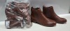 15 X BRAND NEW DOROTHY PERKINS MORGAN CHELSEA BOOTS IN BROWN - SIZE UK 4 (RRP £25.00pp)