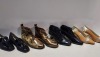 20 X BRAND NEW MIXED SHOE LOT CONTAINING 9 X HOLLAND ZACCHO LEATHER & PATENT BLACK LOAFERS IN SIZES- RRP-£39.95PP - 2 X ZACCHO SENEGAL SLING BACK COURT SHOES -RRP -£52.50PP - 3 X ZACCHO DENMARK BOOTS -RRP£39.95 - 2X ARGENTINA BLACK HEELED BOOTS - £59.95P