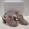 16 X BRAND NEW DOROTHY PERKINS SAVO TAUPE HEELED SANDALS - SIZE UK 7 - (RRP £28.00pp)