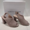 16 X BRAND NEW DOROTHY PERKINS SAVO TAUPE HEELED SANDALS - SIZE UK 7 - (RRP £28.00pp)