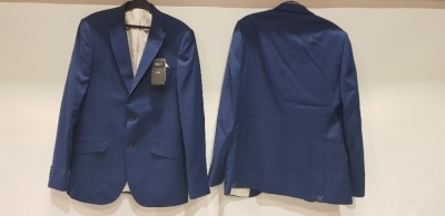 10 X BRAND NEW BURTONS NAVY COBALT SLIM FIT BLAZERS - IN VARIOUS SIZES