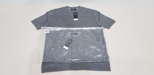 30 X BRAND NEW BURTON MENSWEAR COTTON RICH CHARCOAL STRETCH T-SHIRTS ( ALL IN SIZE M ) TOTAL RRP £ 480.00