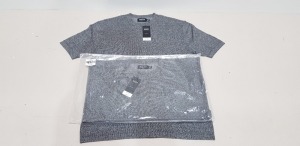 30 X BRAND NEW BURTON MENSWEAR COTTON RICH CHARCOAL STRETCH T-SHIRTS ( ALL IN SIZE S ) TOTAL RRP £ 480.00