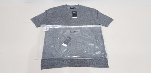 30 X BRAND NEW BURTON MENSWEAR COTTON RICH CHARCOAL STRETCH T-SHIRTS ( ALL IN SIZE S ) TOTAL RRP £ 480.00