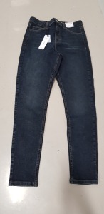 20 X BRAND NEW TOPSHOP HIGH WAISTED SKINNY JEANS IN BLUE ( ALL IN SIZE W30 -L 32 )