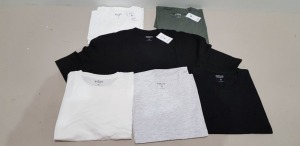 12 X BRAND NEW PACKS OF 3 BURTON MENSWEAR T-SHITS IN PACKS OF (GREEN / WHITE /BLACK) AND ( BLACK / WHITE/GREY ) ( ALL IN SIZE M ) ( 36 T-SHIRTS TOTAL )