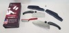 24 X BRAND NEW MIRACLE BLADE 3 PIECE PERFECTION SERIES KNIFE SET TO INCLUDE 2 X LARGE KNIFES AND KNIFE SHARPENER IN 1 BOX