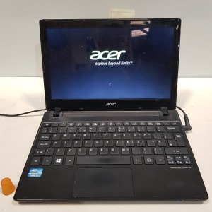 1 X ACER TMB113M I3-3227U 1.9 - 4GB RAM - 500GB - ITEM POWERS UP BUT NO CHARGER