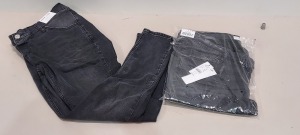 14 X BRAND NEW TOPSHOP JAMIE HIGH WAISTED SKINNY GREY JEANS - SIZE UK 14 (W32 X L32) - RRP £42.00pp