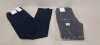 14 X BRAND NEW DOROTHY PERKINS ELLIS VERSATILE SLIM INDIGO COLOURED JEANS - SIZE UK 16L - RRP £15.00pp