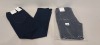 13 X BRAND NEW DOROTHY PERKINS ELLIS VERSATILE SLIM INDIGO COLOURED JEANS - SIZE UK 16L - RRP £15.00pp