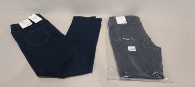 11 X BRAND NEW DOROTHY PERKINS ELLIS VERSATILE SLIM INDIGO COLOURED JEANS - SIZE UK 14L - RRP £15.00pp