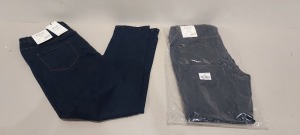 14 X BRAND NEW DOROTHY PERKINS ELLIS VERSATILE SLIM INDIGO COLOURED JEANS - SIZE UK 12L - RRP £15.00pp