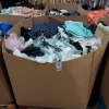 1 FULL PALLET BOX OF MIXED CLOTHING TO INCLUDE DRESSES / BLOUSES / SLEEVE LESS TOPS / SLIPPERS / SWEATERS / LEGGINGS - ETC ALL IN VARIOUS STYLES AND SIZES